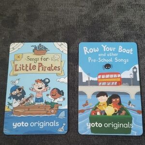 Kids Song Cards - Blue